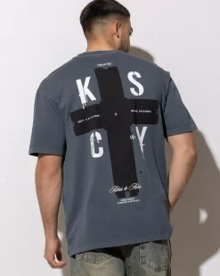 Tops & T-Shirts*Kiss Chacey Delta Box Fit T-Shirt Pigment Turbulence