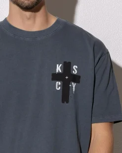 Tops & T-Shirts*Kiss Chacey Delta Box Fit T-Shirt Pigment Turbulence