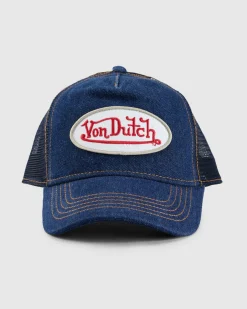 Headwear*Von Dutch Throwback Trucker Cap Denim