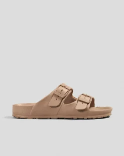 Slides*Ava And Ever Denver Slide Sandals Mocha