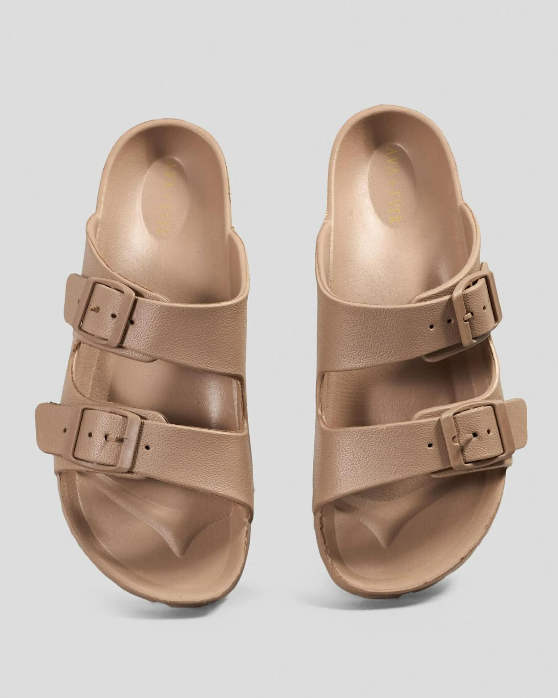 Slides*Ava And Ever Denver Slide Sandals Mocha