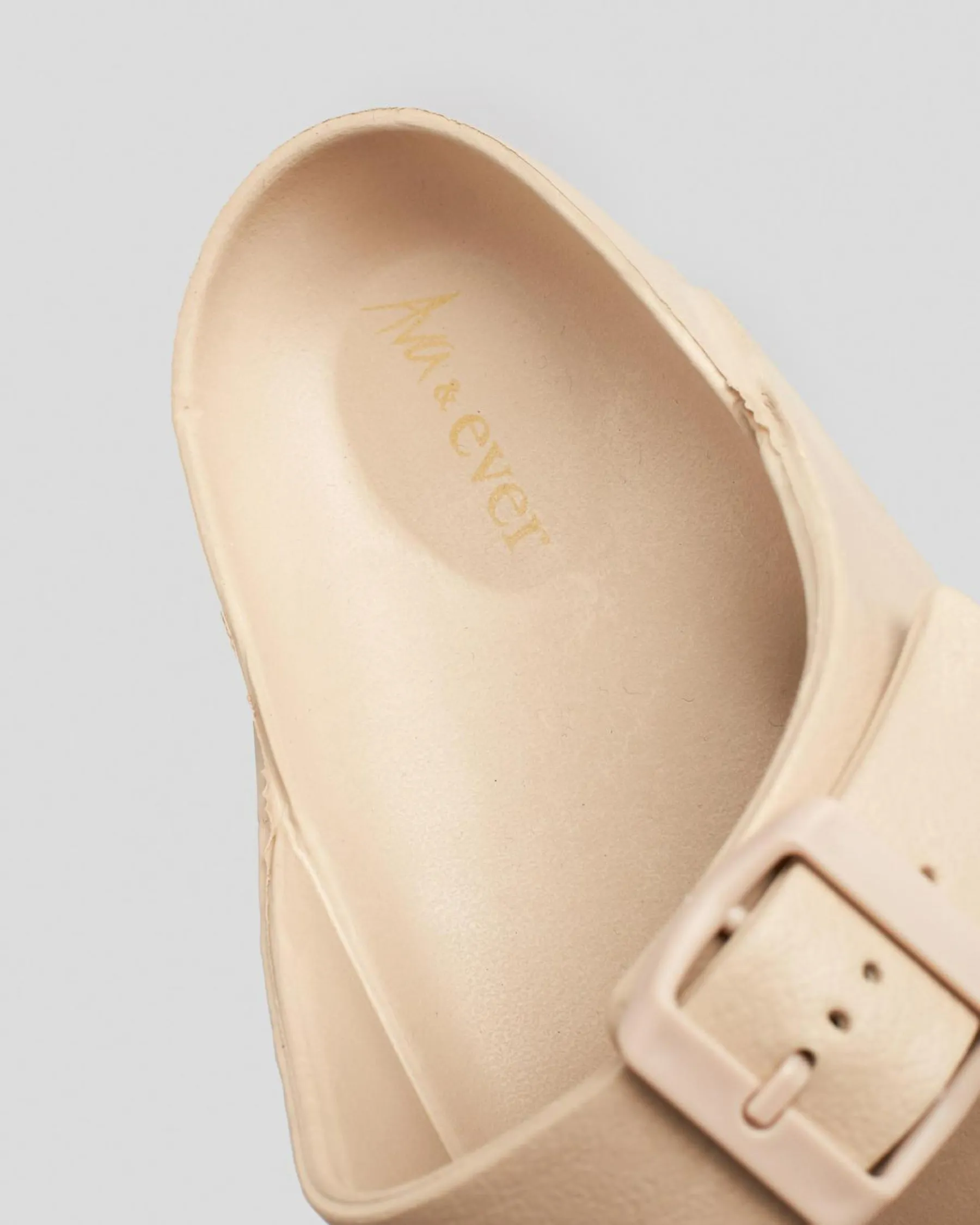 Slides*Ava And Ever Denver Slide Sandals Almond