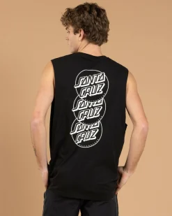 Sale Descended Dots Mono Muscle Tank Tops & T-Shirts