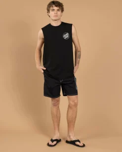 Sale Descended Dots Mono Muscle Tank Tops & T-Shirts