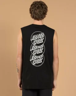Sale Descended Dots Mono Muscle Tank Tops & T-Shirts