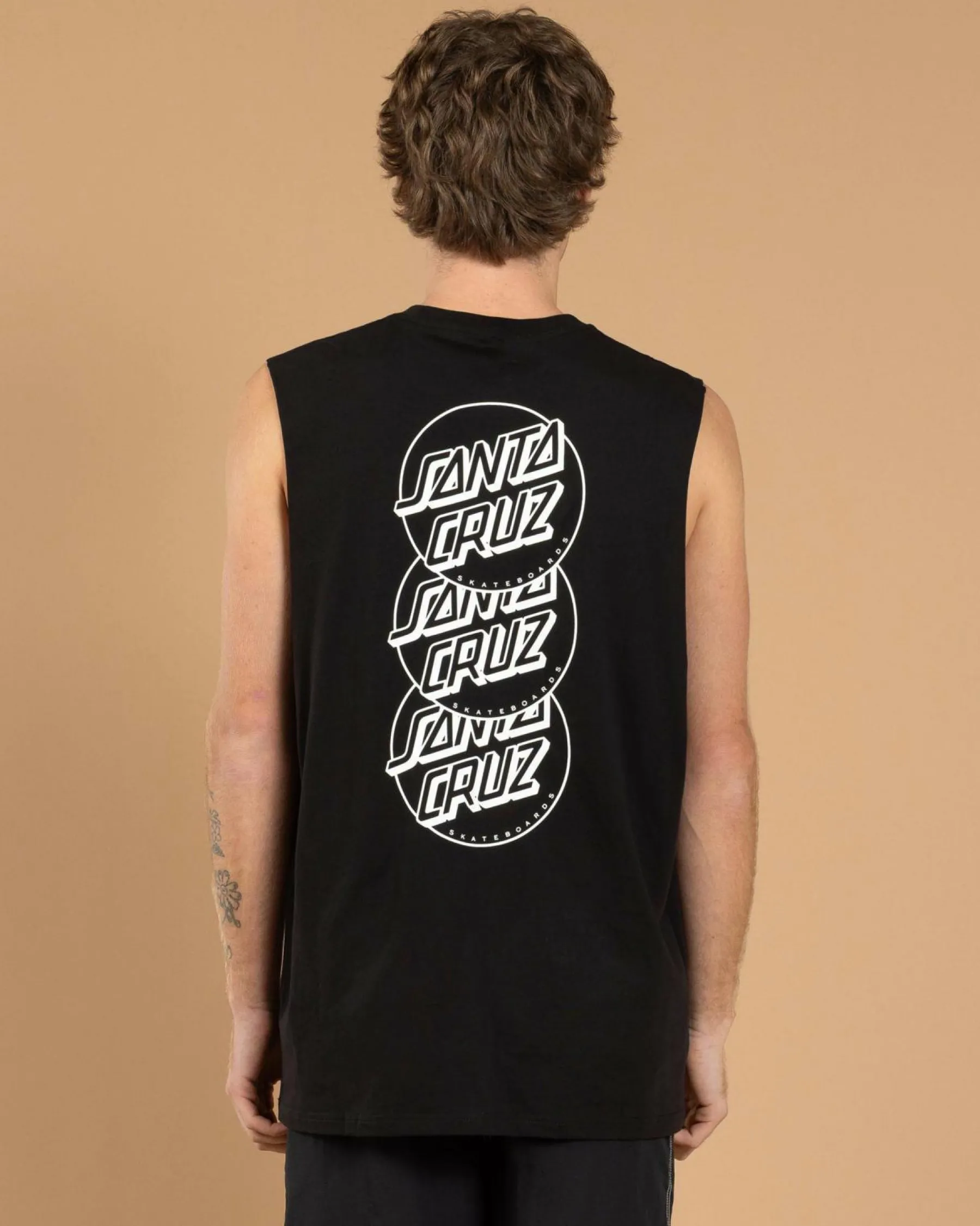 Sale Descended Dots Mono Muscle Tank Tops & T-Shirts