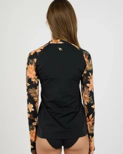 Rash Vests*Rip Curl Desert Dreams UPF Long Sleeve Rash Vest Black