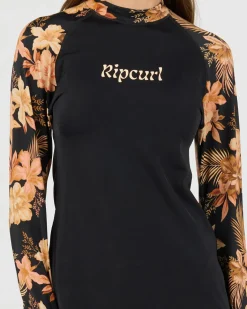 Rash Vests*Rip Curl Desert Dreams UPF Long Sleeve Rash Vest Black