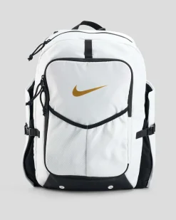 Bags*Nike Diamond Bat Pack Select Backpack Summit White/black/metallic Gold