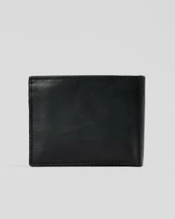 Wallets*Rip Curl Diamond RFID 2 in 1 Leather Wallet Black