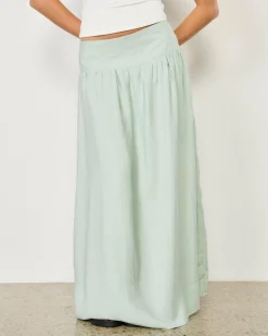 Bottoms*Mooloola Dianne Maxi Skirt Sage