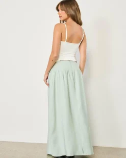 Bottoms*Mooloola Dianne Maxi Skirt Sage