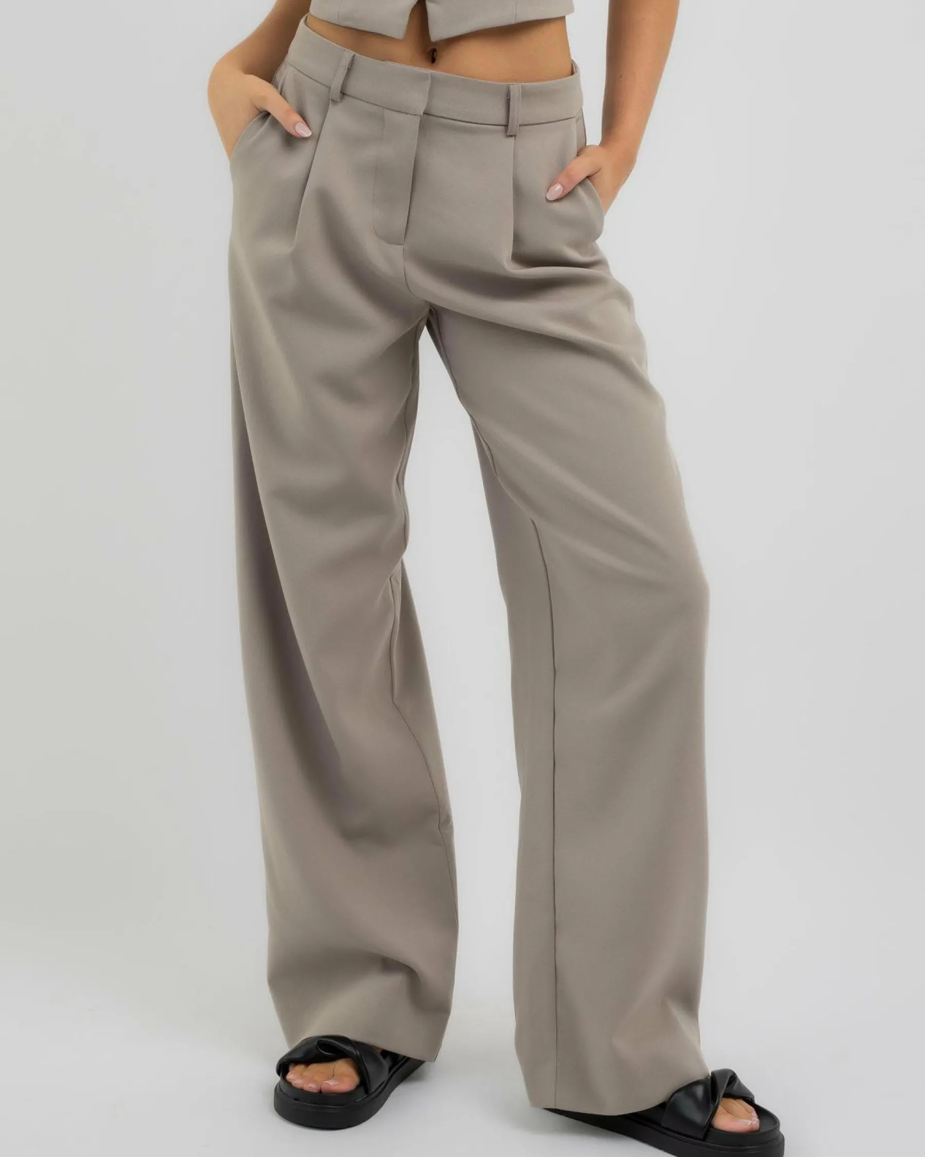 Sets|Bottoms*Ava And Ever Dicaprio Pants Taupe
