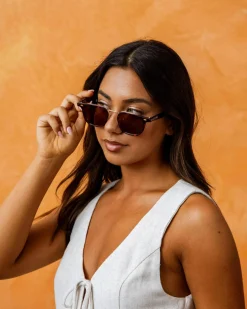 Sunglasses*Indie Eyewear Dillon Sunglasses Tort/brown