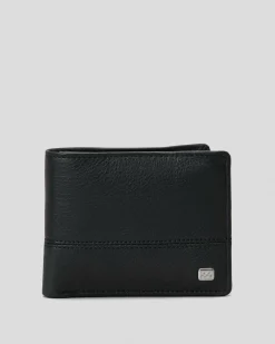 Wallets*Billabong Dimension 2In1 Leather Wallet Black