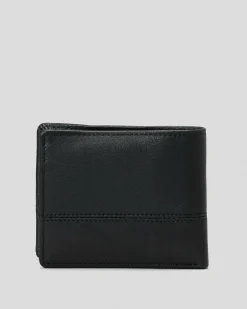 Wallets*Billabong Dimension 2In1 Leather Wallet Black