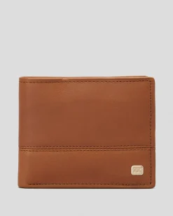 Wallets*Billabong Dimension 2In1 Leather Wallet Tan