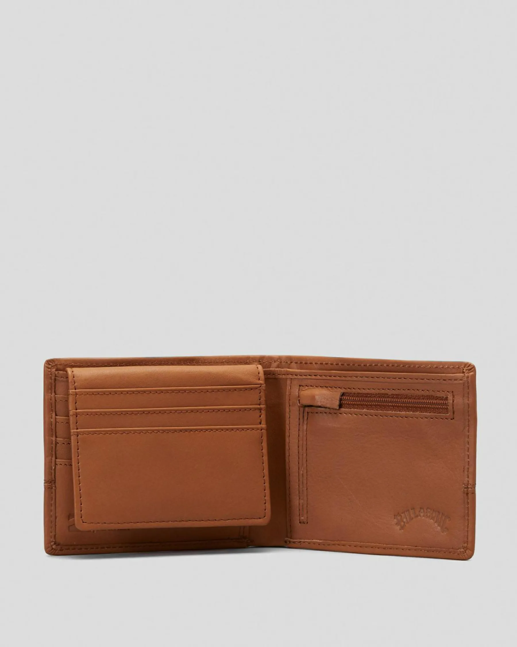 Wallets*Billabong Dimension 2In1 Leather Wallet Tan