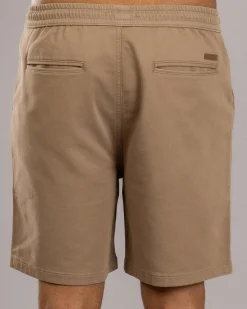Shorts & Bottoms*Lucid Division Elastic Waist Shorts Sand
