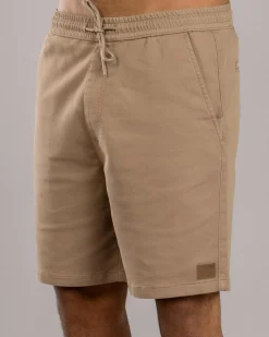 Shorts & Bottoms*Lucid Division Elastic Waist Shorts Sand