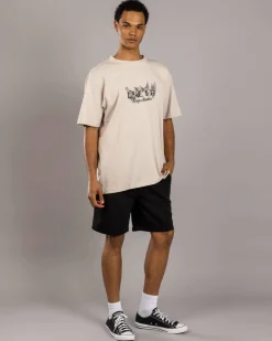 Shorts & Bottoms*Lucid Division Elastic Waist Shorts Black