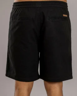 Shorts & Bottoms*Lucid Division Elastic Waist Shorts Black