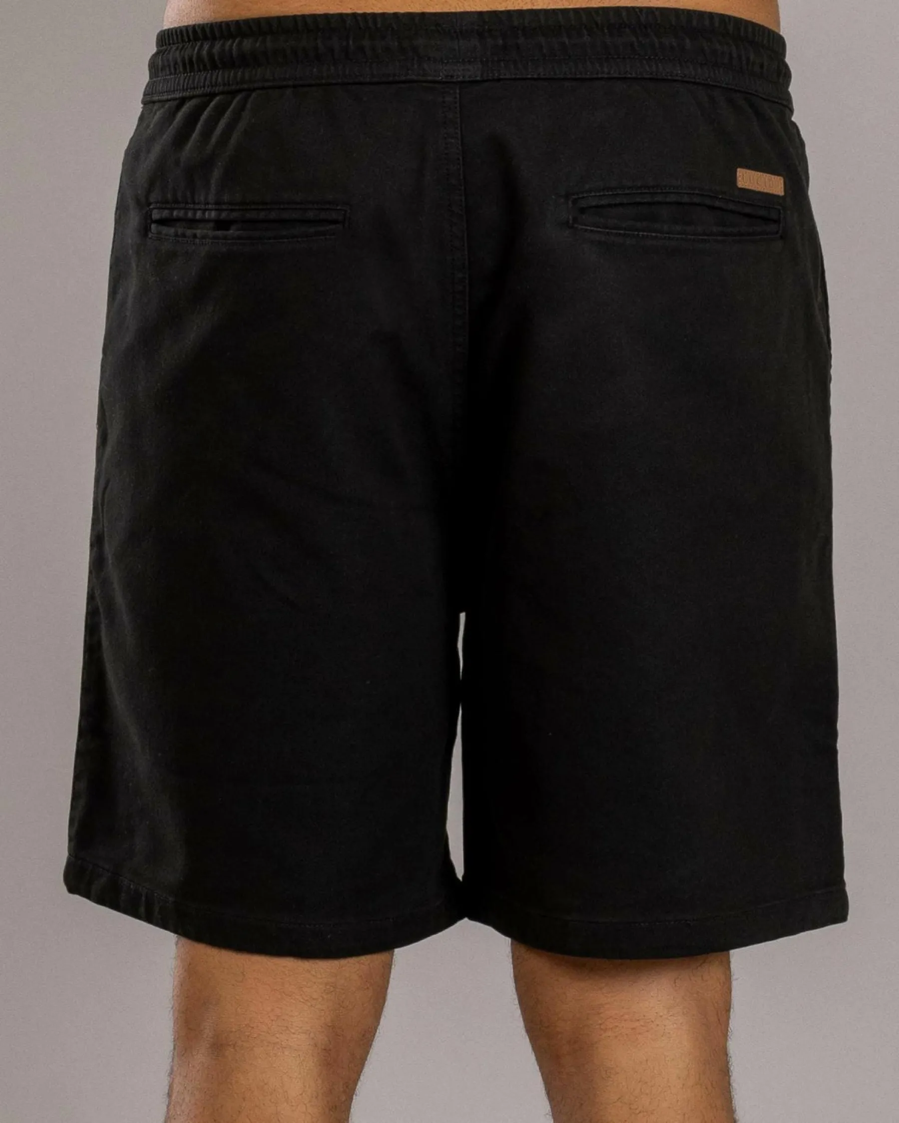Shorts & Bottoms*Lucid Division Elastic Waist Shorts Black