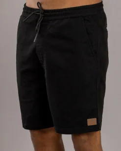Shorts & Bottoms*Lucid Division Elastic Waist Shorts Black
