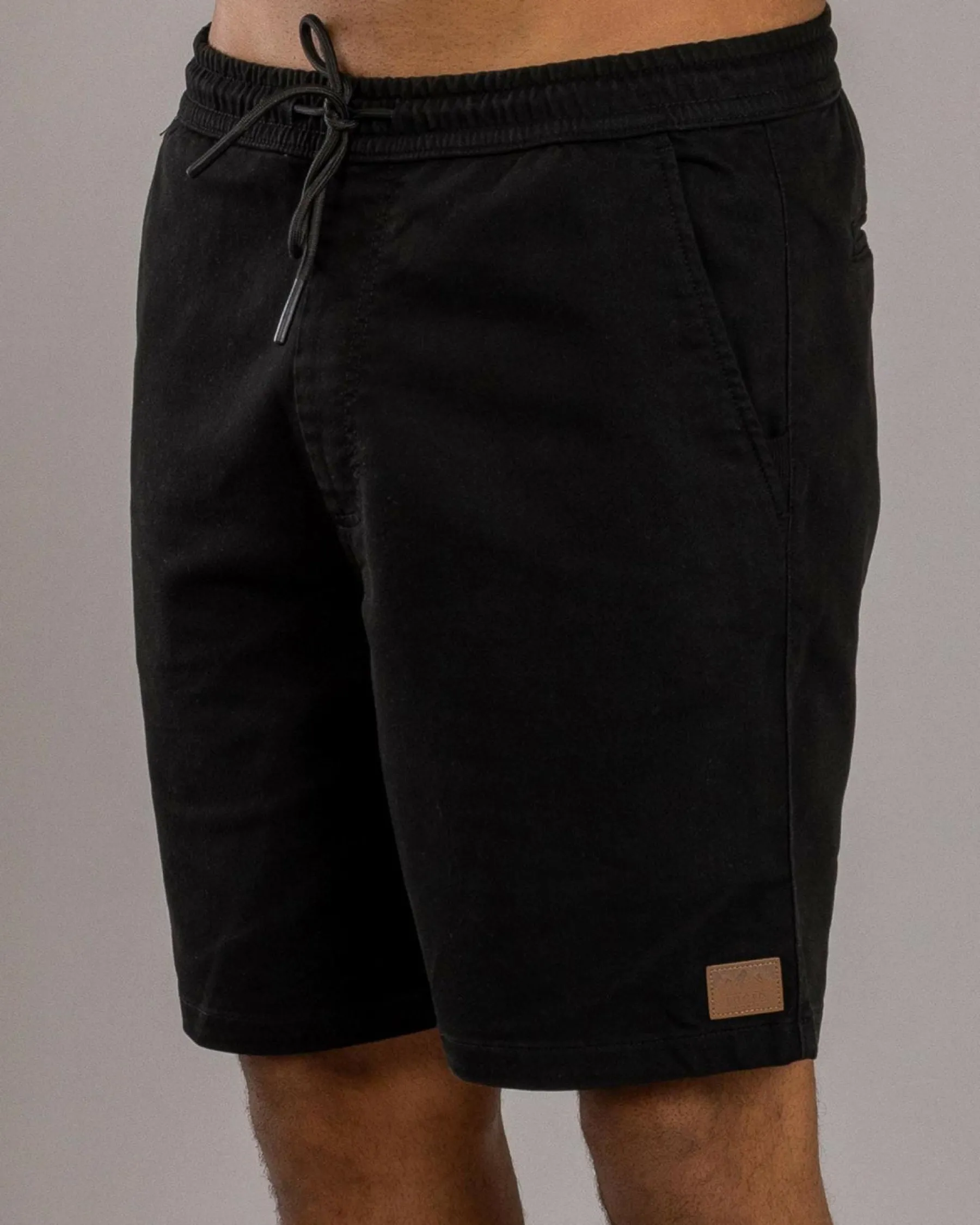 Shorts & Bottoms*Lucid Division Elastic Waist Shorts Black