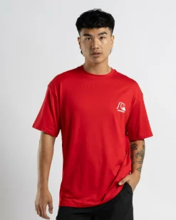Rashies*Quiksilver DNA Bubble Logo Short Sleeve Rash Vest Salsa
