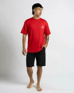 Rashies*Quiksilver DNA Bubble Logo Short Sleeve Rash Vest Salsa
