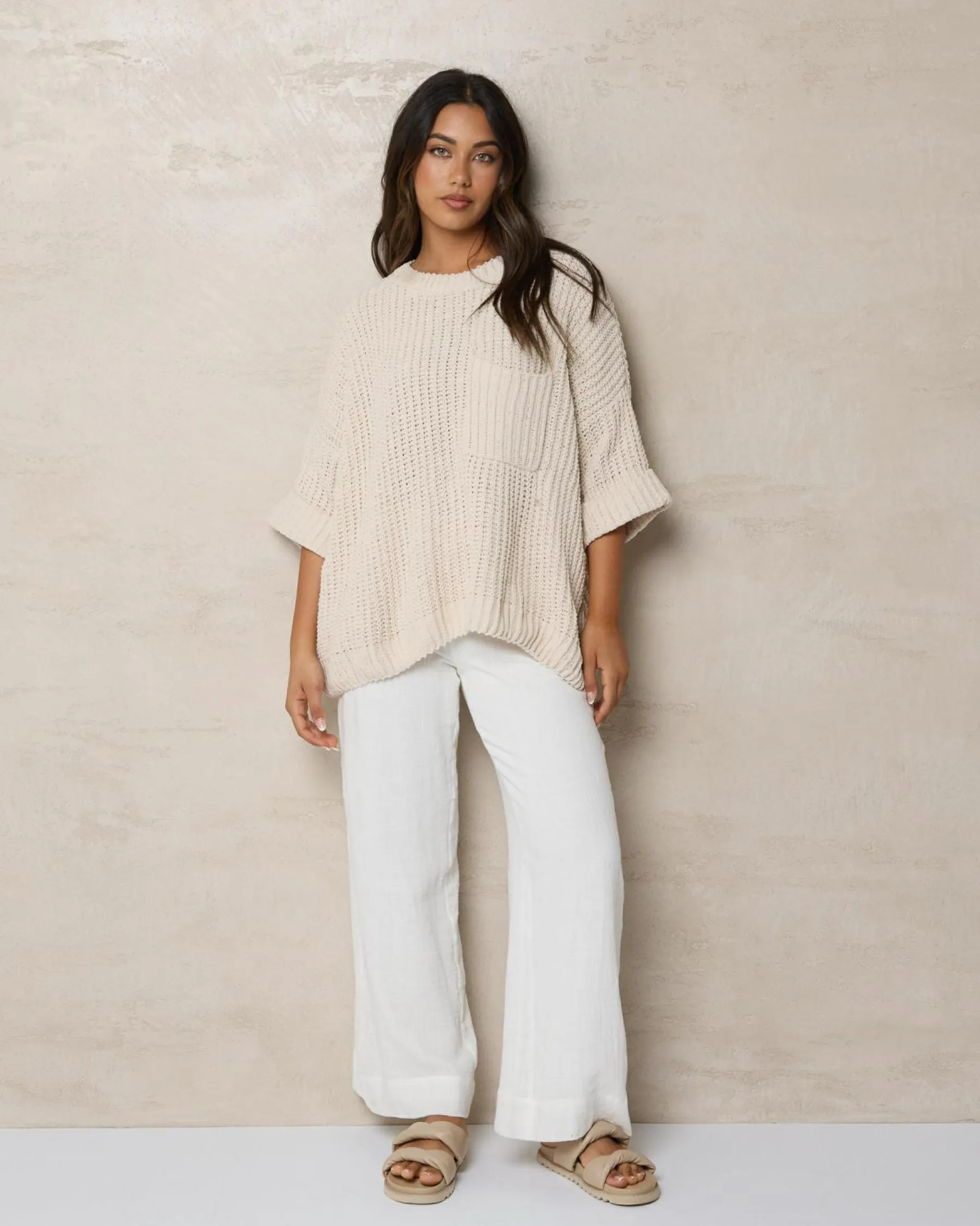 Knitwear|Jumpers & Hoodies*Mooloola Do It Knit Beige
