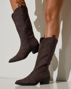 Boots*Ava And Ever Dolly Boots Espresso
