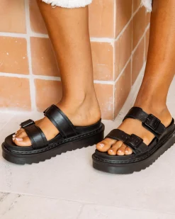 Sandals*Ava And Ever Donna Flatform Shoes Black/black