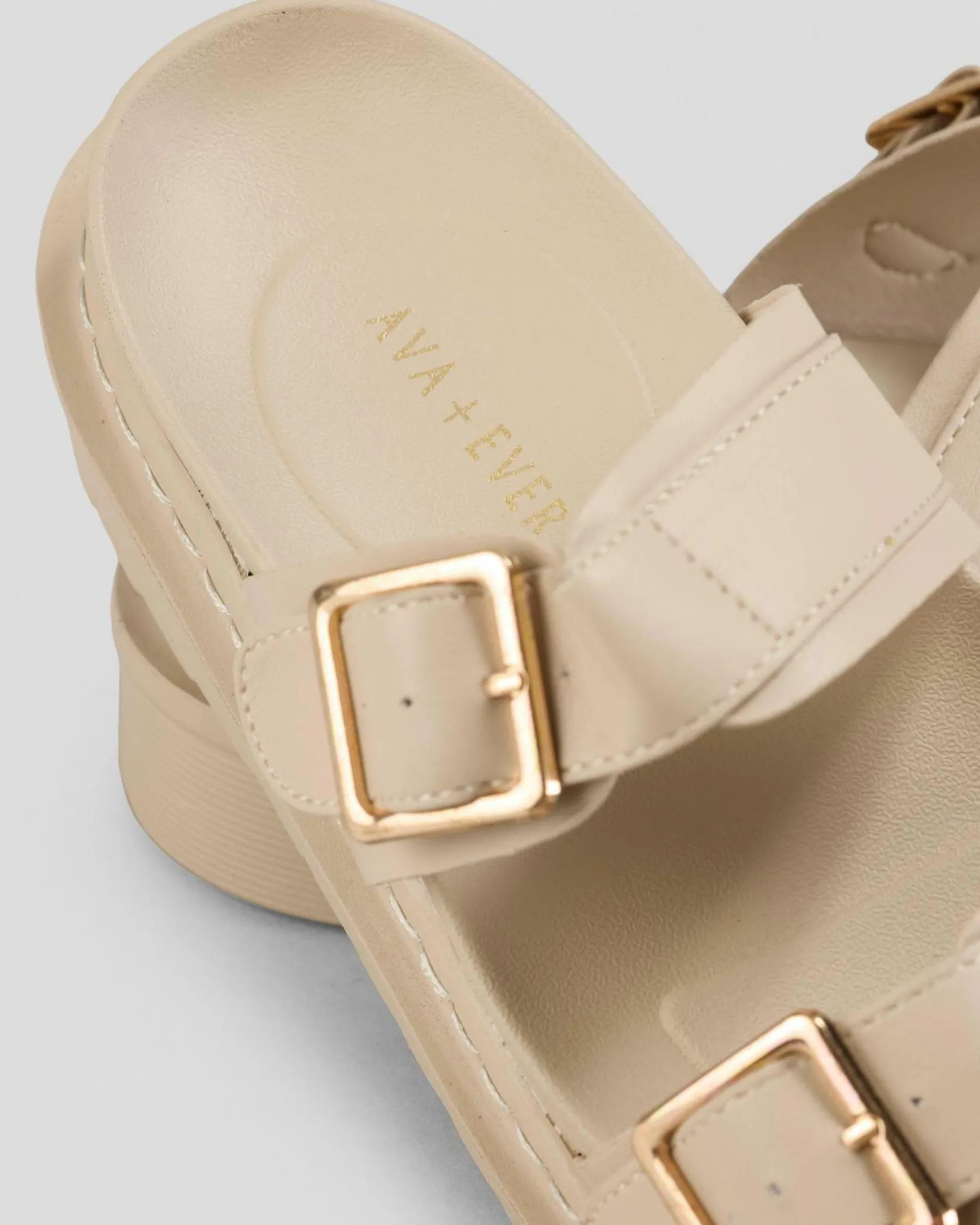 Sandals*Ava And Ever Donna Flatform Shoes Cashew