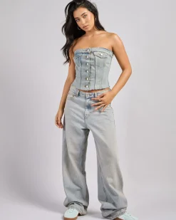 Best Donna Mid Baggy Jeans Women Bottoms