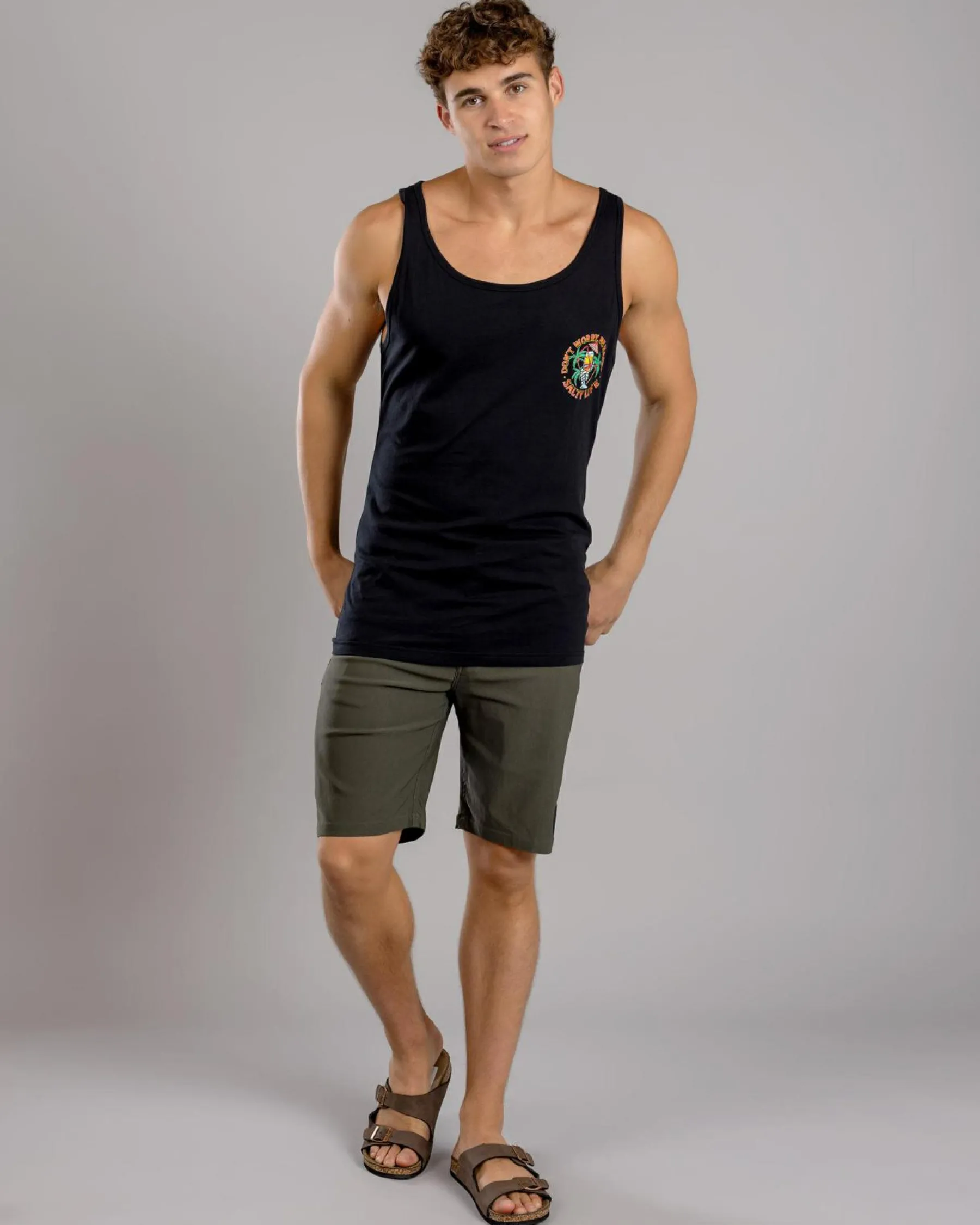 New Don't Worry Singlet Tops & T-Shirts