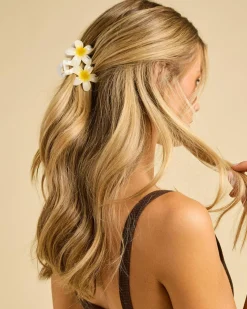 Best Double Frangipani Hair Claw Clip Kids Face & Body