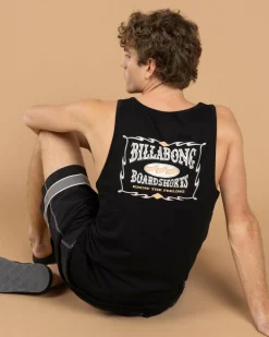 Tops & T-Shirts*Billabong Double Spread Singlet Black