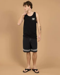 Tops & T-Shirts*Billabong Double Spread Singlet Black