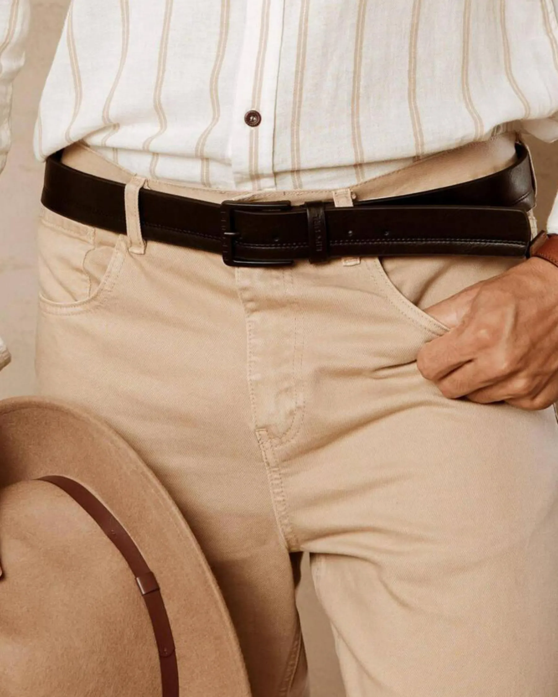 Belts*Rip Curl Double Stitch Belt Black