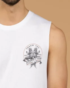 Tops & T-Shirts*Salty Life Double Vision Muscle Tank White