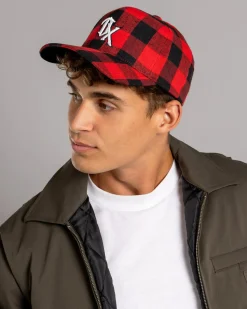 Headwear*Dexter Drift Snapback Cap Black/red