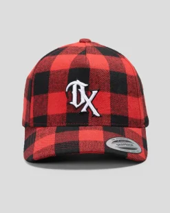 Headwear*Dexter Drift Snapback Cap Black/red