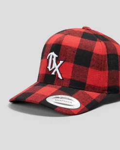 Headwear*Dexter Drift Snapback Cap Black/red
