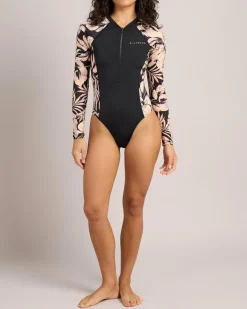 Drifting Coast Zip Long Sleeve Surfsuit Women Surf|Wetsuits & Surfsuits