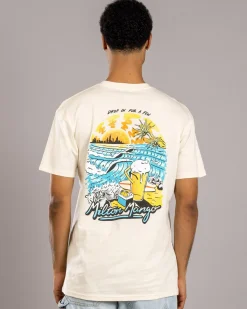 Tops & T-Shirts*Milton Mango Drop In For A Few T-Shirt Ecru