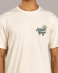 Tops & T-Shirts*Milton Mango Drop In For A Few T-Shirt Ecru