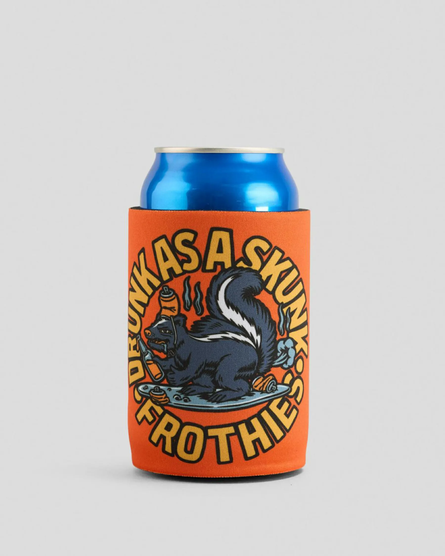 Gifts & Novelty*Frothies Drunk Skunk Stubby Cooler Blood Orange