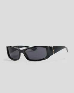 Sunglasses*Le Specs Du Jour Sunglasses Black/ Smoke Mono